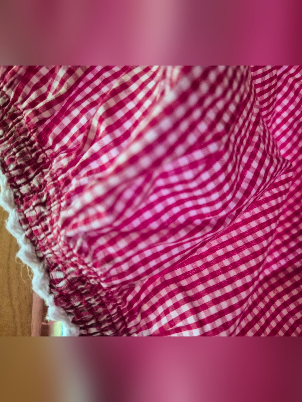Doen June Top in Red Gingham Cotton XXL  (Retail $188) - Picture 4 of 7